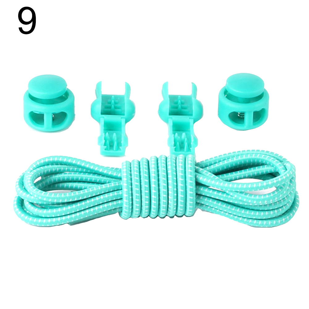 COOLL 100cm No Tie Shoelaces Stretching Lock Lace Locking Sneaker