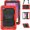 Red&Black, variant on Junayo for Lenovo Tab M8 HD 4th Gen 2023 (TB-300XU TB-300FU) 8 inch Heavy Duty Shockproof Protective Case with Screen Protector Stand and Hand Strap Shoulder Strap