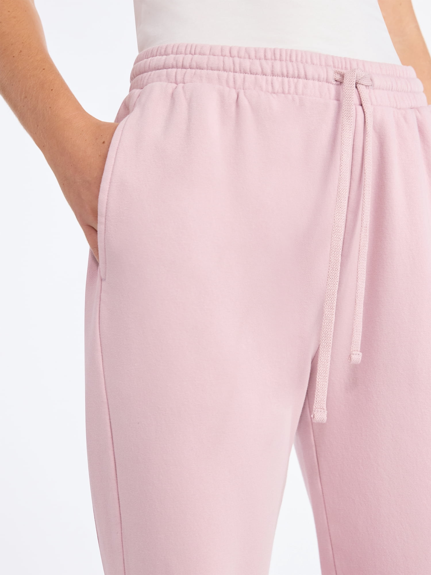 Scoop Women’s and Women's Plus Mineral Washed Fleece Flare Leg Sweatpants, Sizes XS-4X