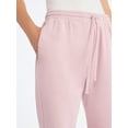thumbnail image 5 of Scoop Women’s Mineral Washed Fleece Flare Leg Sweatpants, Sizes XS-XXL, 5 of 6