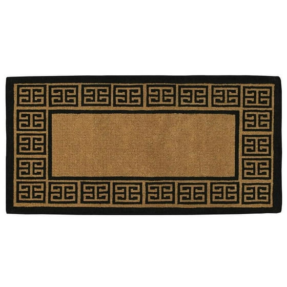 Momentum Mats Grecian Extrathick Natural Coir Doormat (3' x 6