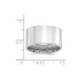 thumbnail image 4 of Primal Gold 10 Karat White Gold 12mm Standard Flat Comfort Fit Band Size 5.5, 4 of 5