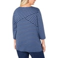thumbnail image 2 of Karen Scott Womens Plus Striped Casual Top, 2 of 2