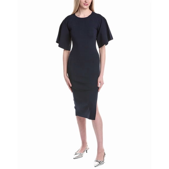 Ted Baker womens Crewneck Midi Dress, s, Black
