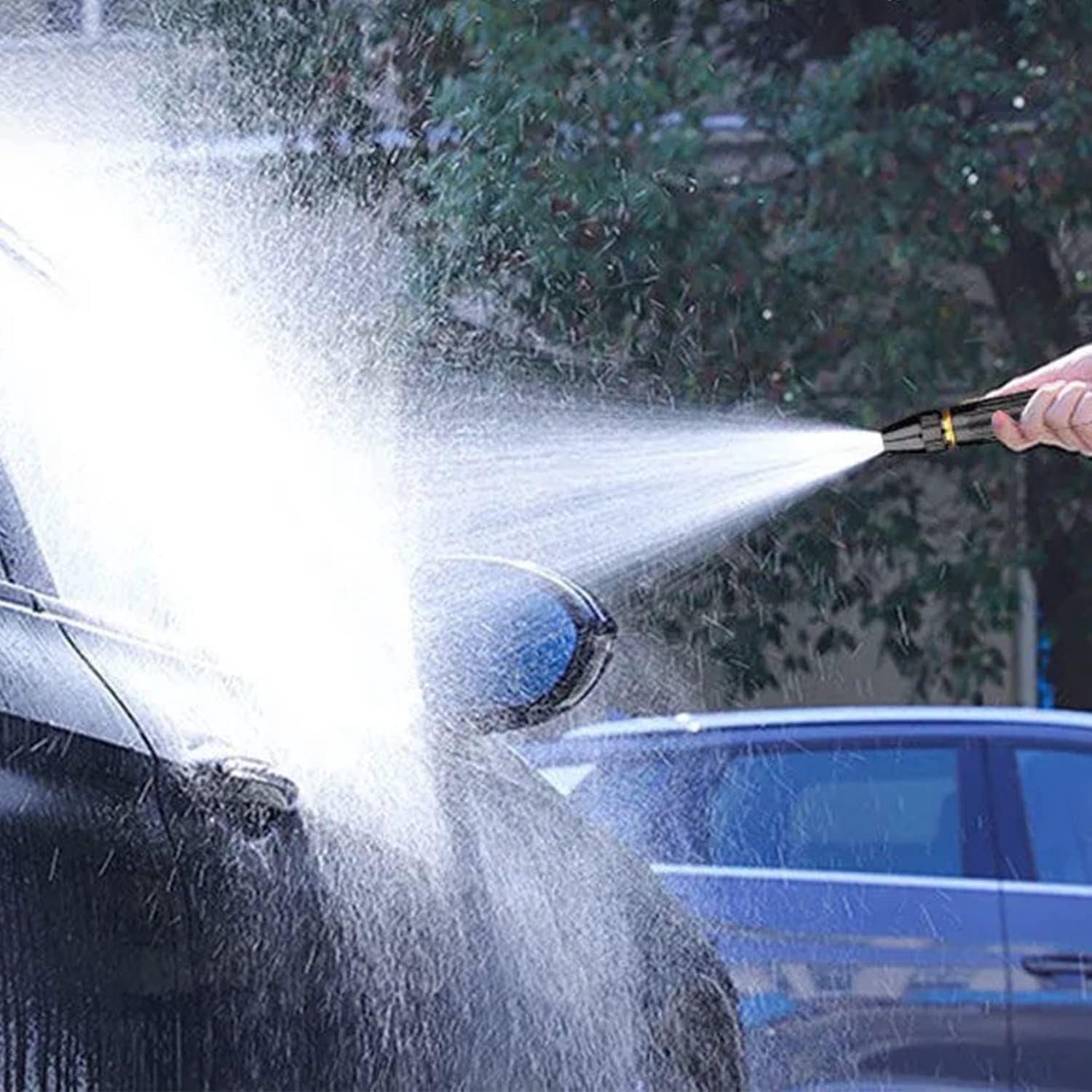 Retractable Garden Hose with Spray Gun, Car Wash Watering Tool