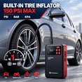 thumbnail image 3 of 2000A Peak Jump Starter with Air Compressor, TERUNSOUL B40L Portable Car Battery Booster with Quick Charge Out (6.0 Gas/4.0L Engines), 12V Battery Jump Box Power Bank Car Starter, 3 of 10