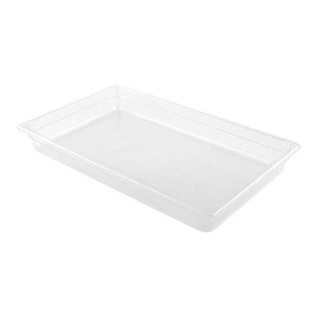 Met Lux Rectangle Clear Plastic Full Size Cold Food Storage Container - 2.5 Depth - 1 count box