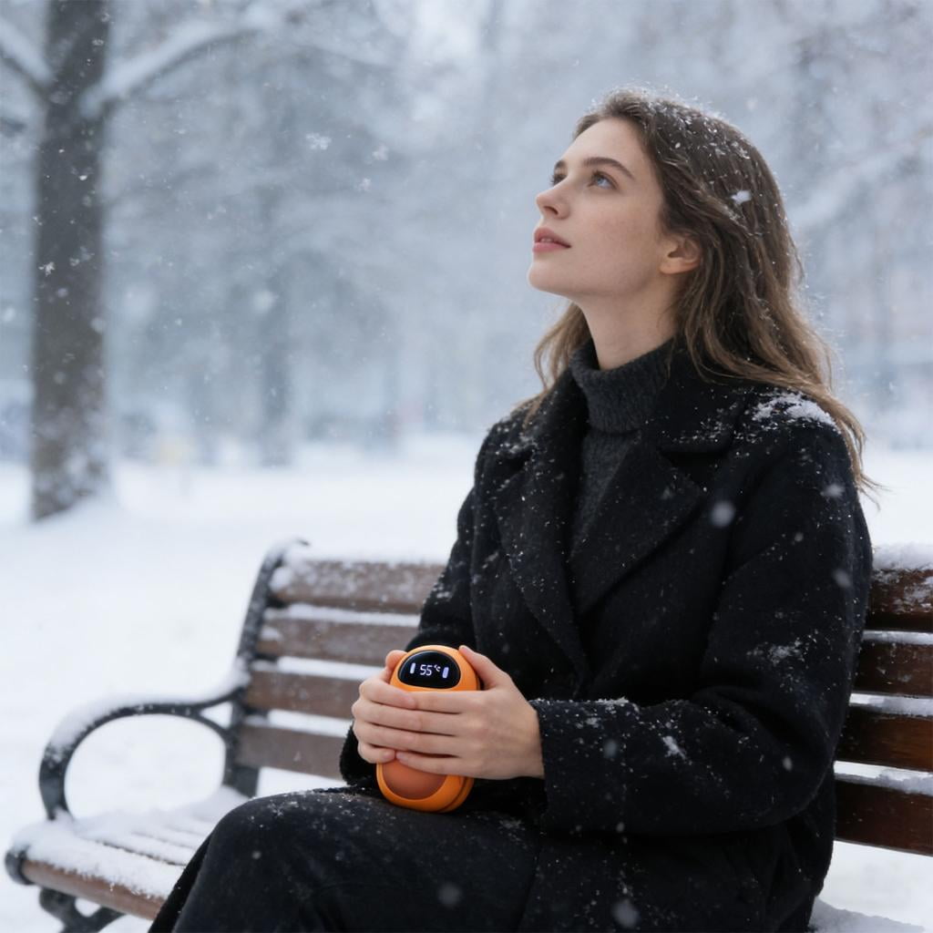 Giaone Magnetic Electric Hand Warmer Rechargeable Quick Warming Up For Elderly Kids