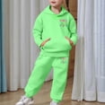 thumbnail image 5 of Outfits Sets for Little Girls Casual Print Hoodie And Pants Outfit Fashion Two Piece Toddler Loungewear Soft Playwear Comfy Kids Casual Clothes Set 6-7 Years, 5 of 7