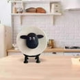 thumbnail image 2 of Sheep Toilet Paper Holder, Cute Paper Towel Storage Rack, Wall-Mounted Paper Towel Basket, Black (3), 2 of 4