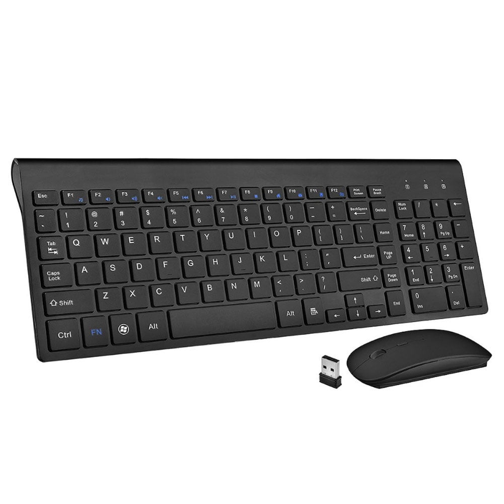 2.4GHz Wireless Keyboard + Wireless Mouse Combo Set For Laptop PC ...