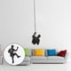 thumbnail image 4 of Roca hombre estilo industrial escultura ped decoración decoración ped resina figuril tesanía fondo ped decoración de izquierda Baoblaze Escultura colgante de pared, 4 of 7