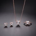 thumbnail image 4 of Heliisoer Ladies Love Diamond Eternal Crystal Gemstone Necklace Suit, 4 of 4
