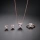 thumbnail image 4 of Pendientes para mujer, regalos para mujer, collar con colgante de corazón de clavícula de cristal eterno con diamantes, pendientes para mujer, 4 of 4