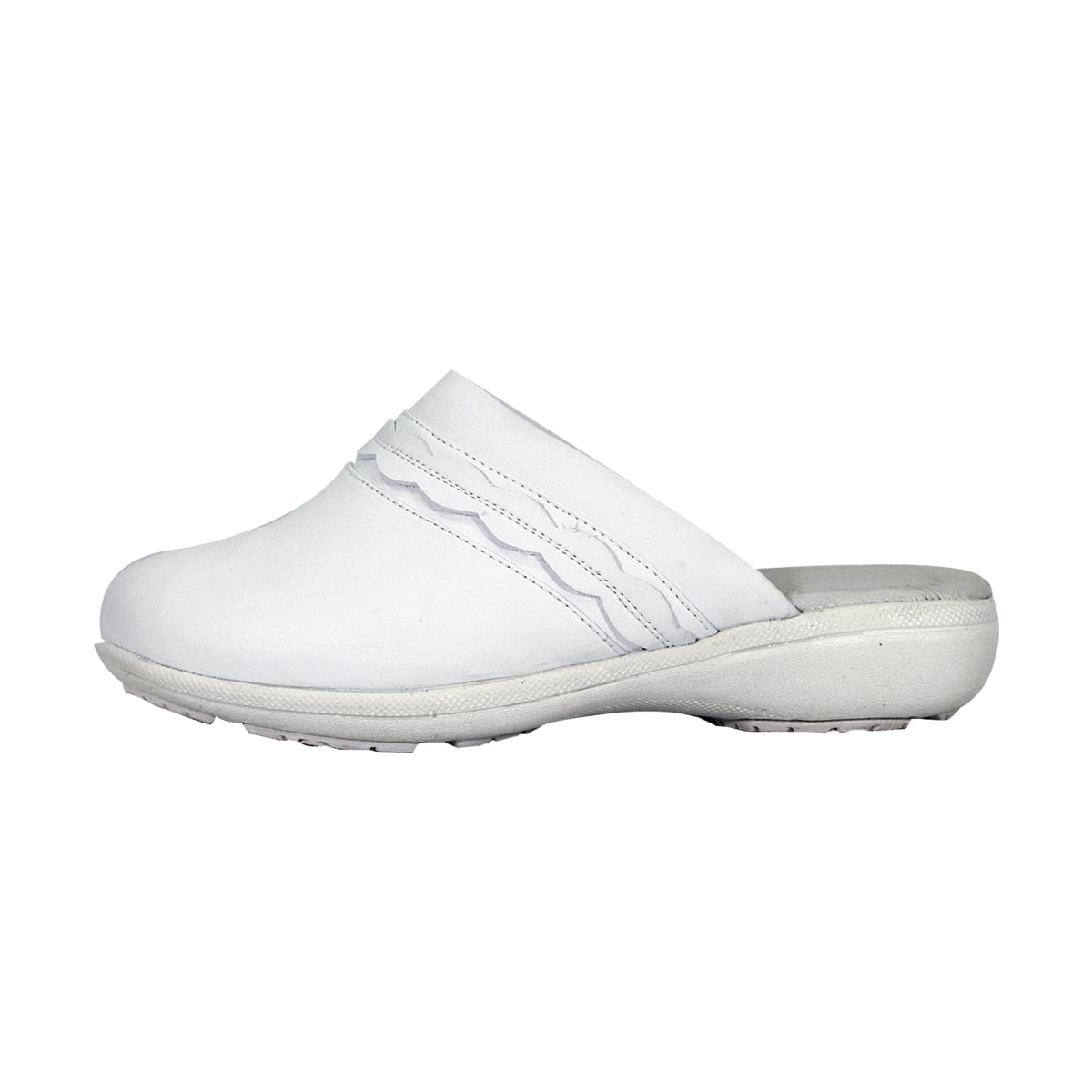 24 HOUR COMFORT Maura Wide Width Comfort Shoes For Work and Casual Attire WHITE 6