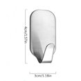 thumbnail image 2 of Gancho adhesivo de 4 piezas, gancho de pared para baño, gancho de pared para baño de acero inoxidable, para el hogar, cocina, baño(Plata) Excelente Rendimiento ER0000378tss, 2 of 5