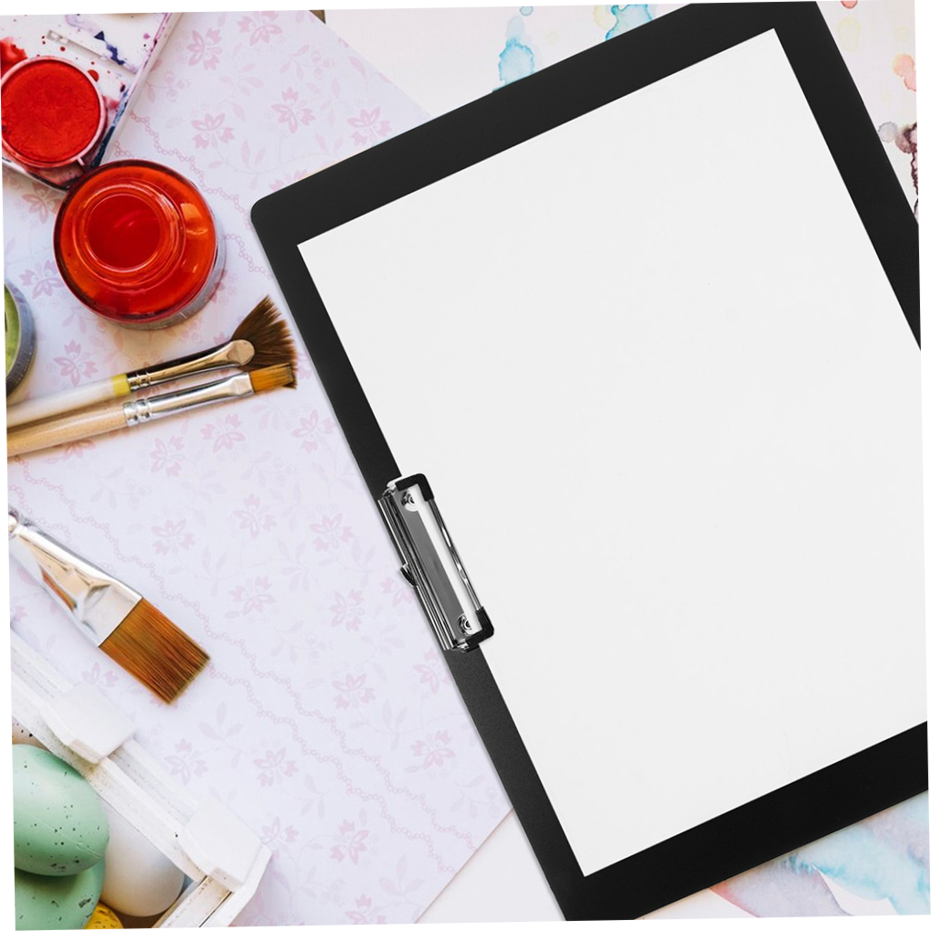 FOMIYES 3-Pack Portable Black A3 Clipboards with Writing and Secure Clip for Office, School, and Home Use
