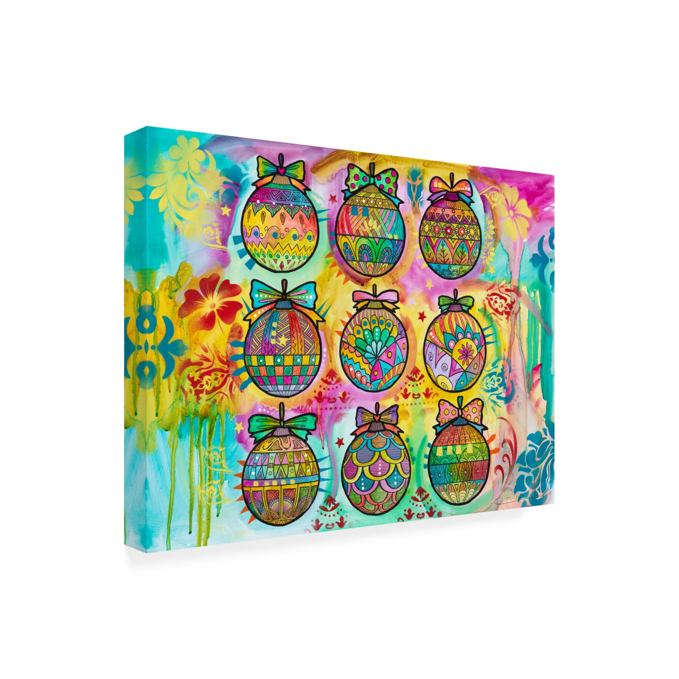 Canvas Wall Art - Dean Russo 'Ornaments' Wall Art for Living Room, Bedroom, or Office Décor by Trademark Fine Art - 24 x 18 Inches