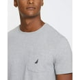 thumbnail image 2 of Nautica Mens Solid Crew Neck Short-Sleeve Pocket T-Shirt X-Large Tall Grey Heather, 2 of 8