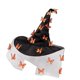 thumbnail image 3 of Sombrero de bruja de Halloween, accesorio para disfraz de Halloween para adultos, ideal para fiestas de disfraces en clubes. Naranja, 3 of 9