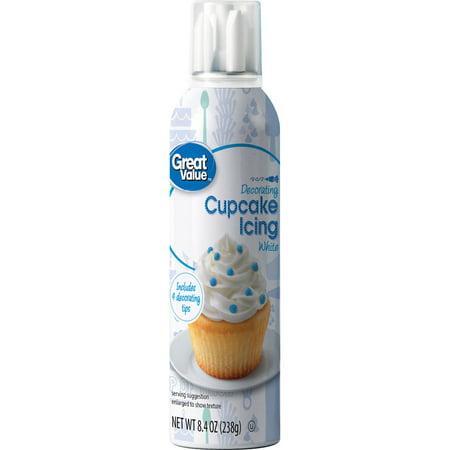 (3 Pack) Great Value Decorating Cupcake Icing, White, 8.4 oz