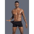 thumbnail image 2 of Boxer Hombre Corto Algodón Suave, Cómodo Y Transpirable 4pcs Xtellar negro, 2 of 4