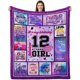 thumbnail image 1 of LHSHID Gifts for 12 Year Old Girl Blanket 12 Year Old Girl Gift Ideas 12th Birthday Gifts for Girls 12 Year Old Girl Gifts for Birthday 12th Birthday Decorations for Girls 30x40in, 1 of 6