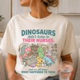 thumbnail image 2 of Prehistoric Clinic Shirt, Dinosaurs Didn't Listen to Their Nurses T-shirt Sizes S-5XL, 2 of 5
