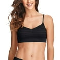 thumbnail image 4 of Jockey Women's Bra Microfiber Stretch Seamfree Bralettes 2 Pack L/Black/Light, 4 of 5