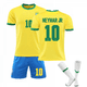 thumbnail image 1 of Brazil Home Yellow Jersey Set Kids Adults Soccer Football Shirt Training Shirt Suit No.10 NEYMAR JR 20, 1 of 2