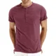 thumbnail image 1 of Playera Henley Casual Para Hombre Manga Corta Con Botones, 1 of 3