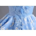 thumbnail image 5 of LUOGENLI Girls Valentine's Day Dresses Size 8 Flower Girl Pageant Dress Girls Elegant Lace Baptism Wedding Gown Party Dresses Girls St. Patrick's Day Dresses Size 8 Fancy Blue 6-7 Years, 5 of 9