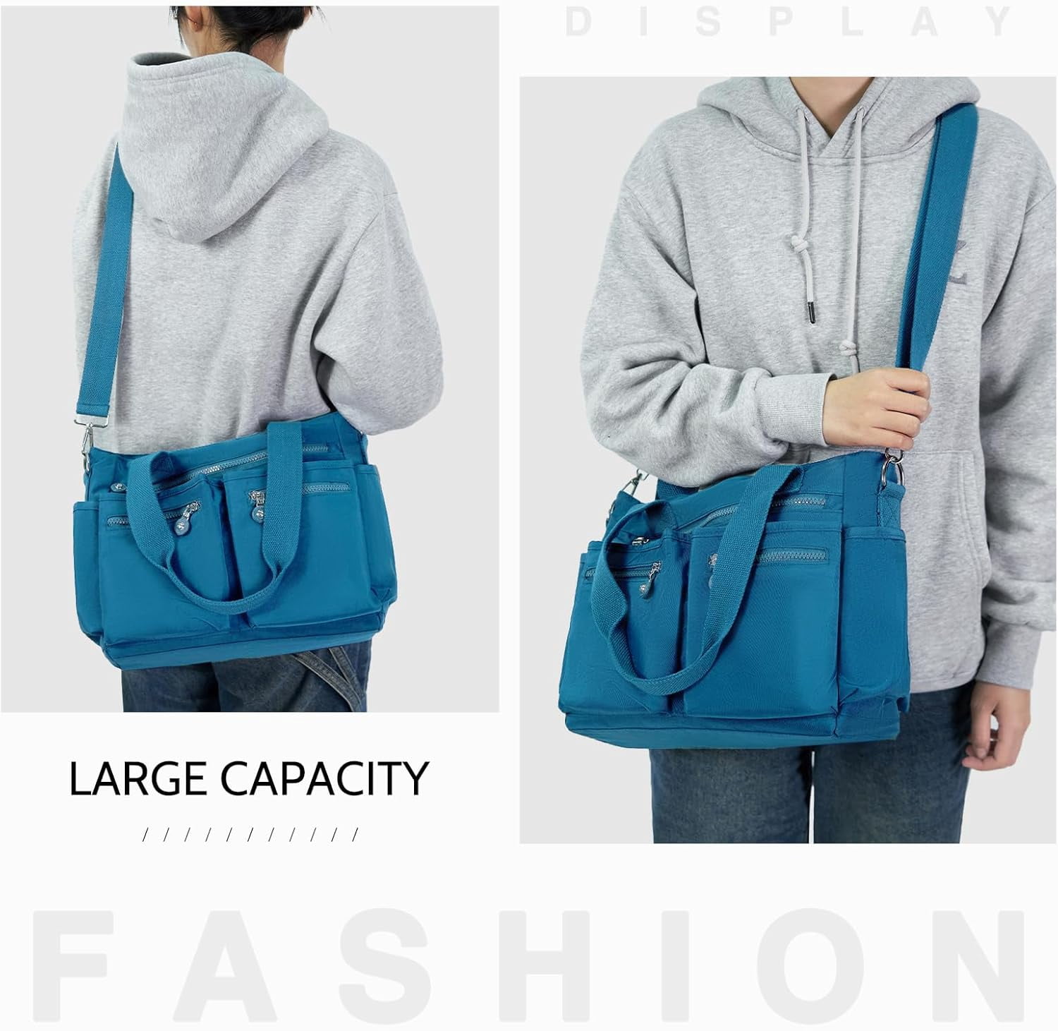 Tote Bag for Women Canvas Tote Bags Handbags for Women Crossbody Bag with Multiple Pockets