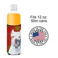 thumbnail image 4 of Pit Bull Red and Green Snowflakes Holiday Christmas Ultra Hugger for slim cans, 4 of 6