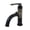 Matte Black / Black Stainless, variant on Kingston Brass KS2823KL Whitaker One-Handle Single-Hole Bathroom Faucet with Push Pop-Up Drain, Matte Black/Antique Brass