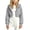 Gray, variant on Girls Cropped Zip Up Hoodie- Fall Long Sleeve Casual Fashion Kids Track Jacket Pink Size 12 Years