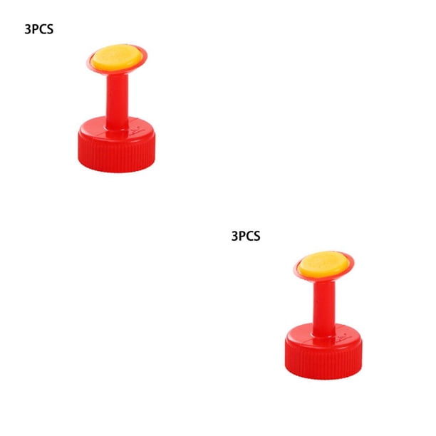 Ounissouiy 3 piezas Boquilla de regadera Rociador Cabeza de botella Patio Granja Plantación Jardinería Herramientas de riego Rojo Rojo 2Conjunto