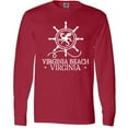 thumbnail image 3 of Inktastic Virginia Beach VA Nautical Long Sleeve T-Shirt, 3 of 5