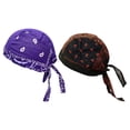 thumbnail image 1 of Gorro tipo bandana de pirata para ciclismo, transpirable, duradero y resistente al viento. flores moradas, 1 of 5