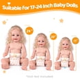 thumbnail image 3 of Juego de pañales Babeside Reborn Baby Doll, 17 a 24 pulgadas, 30 unidades, 3 of 7
