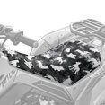 thumbnail image 4 of Uorisanigo ATV Seat Cover 23''×10'' Black Camo Four-Wheeler Seat Cover Soft Non-Slip Waterproof Polyester Compatible with Polaris Scrambler Polaris Sportsman Honda Rancher, 4 of 7