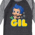 thumbnail image 3 of Bubble Guppies - Gil - Toddler And Youth Raglan Graphic T-Shirt, 3 of 4