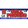 24" WE FIX CELL PHONES DECAL sticker batteries screen smartphones repair
