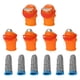 thumbnail image 1 of Uxcell Grande/Pequeño 3 Estilos Juego de Cubiertas de Dedo de Silicona para Jardín, Naranja 12Pcs, 1 of 6