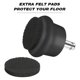 thumbnail image 4 of 10 Piezas Bell Glides Ruedas Giratorias para Sillas de Oficina O Taburetes de Repuesto para Ruedas Fijas, 4 of 8