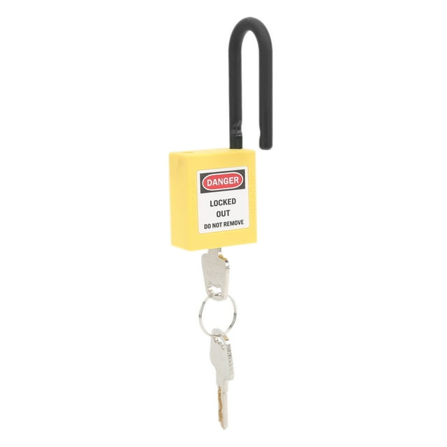 Yinhing Nylon Industrial Lockout Lock for Construction Sites - Dustproof and Insulated Safety Padlock for Engineering & Security