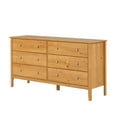 thumbnail image 2 of Home Source 32.5" 6-Drawer Chest for Bedroom - Premium Dressers Bedroom Furniture - Spacious Chest of Drawers in Sturdy Solid Pinewood/MDF, 2 of 5