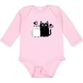 thumbnail image 3 of Inktastic Valentines Day Cat Couple Girls Long Sleeve Baby Bodysuit, 3 of 5