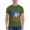 thumbnail image 3 of Camisetas vintage de algodón con cuello redondo y manga corta de Sonic, juego de plataformas y memes, Gotta Go Fast, 3 of 5