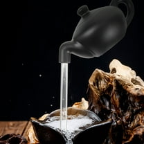 AURARMLET Teapot Waterfall Fountain 4.72x2.75x2.36in Decorative Indoor Tabletop Water Feature for Home and Office